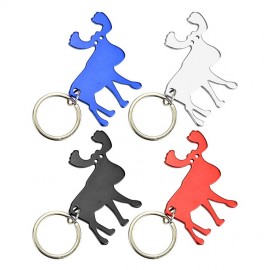 Moose Bottle Opener Keychain with Logo