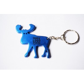 Logo Branded Creative Design Elk-Shaped Bottle Opener w/Key Tag  Logo Branded Creative Design Elk-Shaped Bottle Opener w/Key Tag