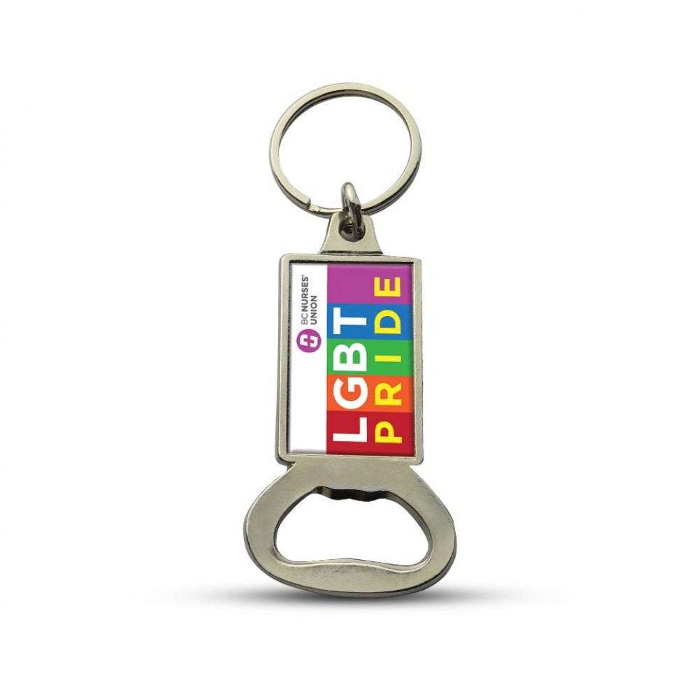 Opener Rectangle Key Holder (10-15 Day) with Logo