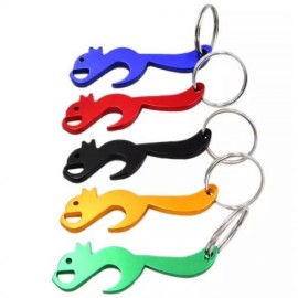 Custom Squirrel Bottle Opener Keychain
