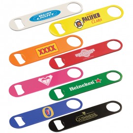 Paddle Style Powder Coated Steel Bottle Opener with Logo