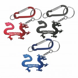 Dragon Shape Bottle Opener w/Key Chain & Carabiner with Logo