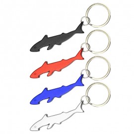 Shark Shape Bottle Opener Keychain with Logo  Shark Shape Bottle Opener Keychain with Logo