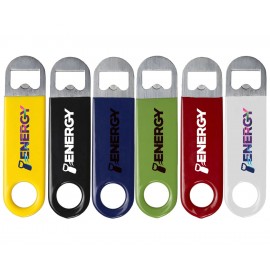 Personalized Mini Vinyl Coated Stainless Steel Bottle Opener