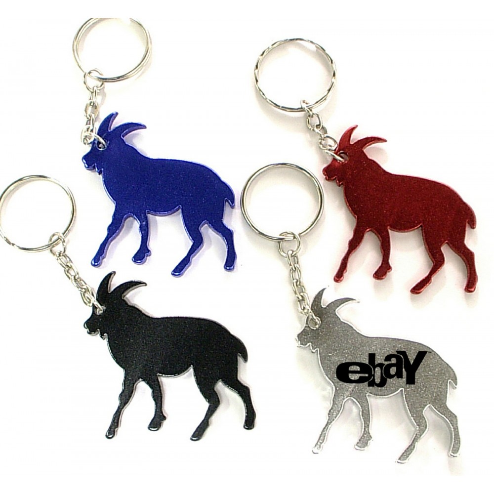 Goat Shape Bottle Opener w/Key Chain with Logo