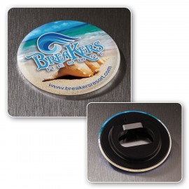 Bottle Opener Button with Logo
