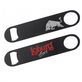 Custom Matte Black Powder Coated Bottle Opener