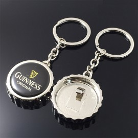 Beer Cap Bottle Opener Keychain with Logo