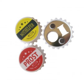 Promotional Personalized Round ABS Fridge Magnet Beer Cap Shape Bottle Opener
