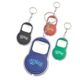 Bottle Opener & LED Keychains with Logo