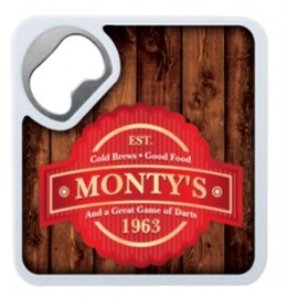 Good Value Bottle Opener Coaster Custom Imprinted