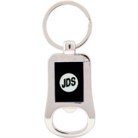 Customized 1.325" x 2.125" - Metal Bottle Opener Keychains