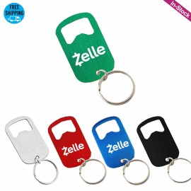 Metal Bottle Opener with Key Ring with Logo