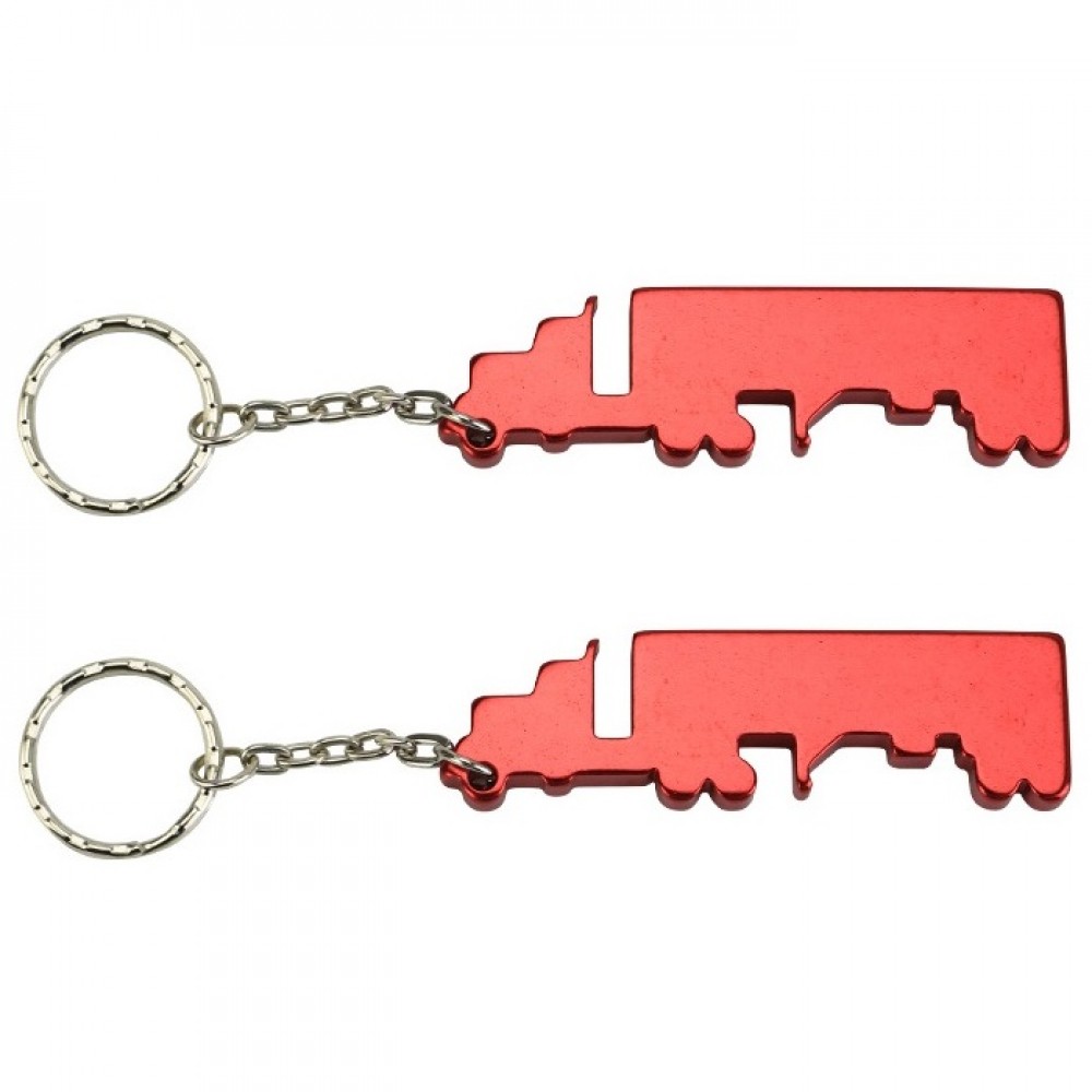 Customized Truck Bottle Opener Keychain