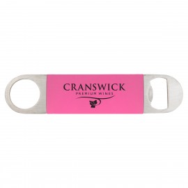 Promotional Pink Silicone & Stainless Steel Bottle Openers