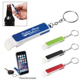 Logo Branded Bottle Opener/Phone Stand Key Chain