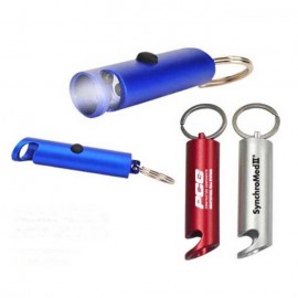 Logo Branded Aluminum Opener LED Keychain  Logo Branded Aluminum Opener LED Keychain