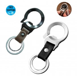 Personalized Vegan Leather Bottle Opener Keychain  Personalized Vegan Leather Bottle Opener Keychain