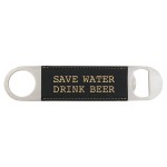 Leatherette Bottle Opener - BTTL05-08D with Logo