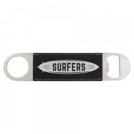 Leatherette Bottle Opener - BTTL05-13D with Logo