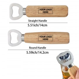 Promotional Wooden Stainless Steel Bottle Opener