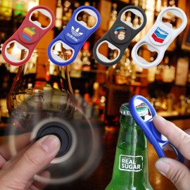 Extend A Fun Fidget Spinner Bottle Opener (White) with Logo