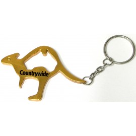 Kangaroo Shaped Bottle Opener w/Key Chain with Logo  Kangaroo Shaped Bottle Opener w/Key Chain with Logo