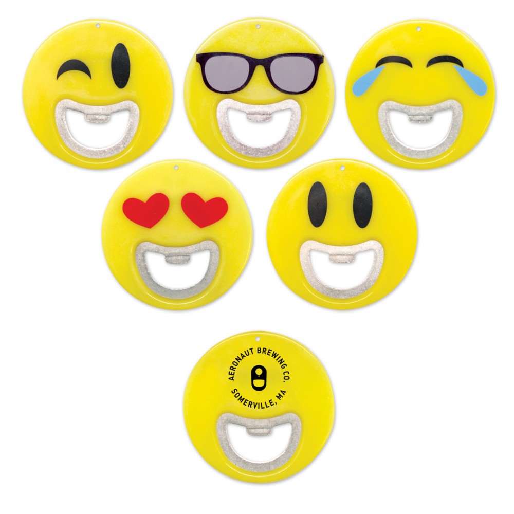 Emoticon Bottle Openers with Logo
