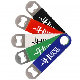 Vinyl Covered Long Neck Bottle Opener with Logo