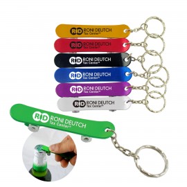 Promotional Skateboard Bottle Opener with key chain-Close out  Promotional Skateboard Bottle Opener with key chain-Close out