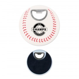 Custom Baseball Coaster Bottle Opener