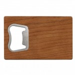 Wood Covered Credit Card Opener Custom Printed