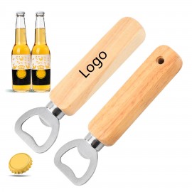 Wooden Classic Bottle Opener with Logo