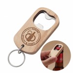Customized Wood Bottle Opener Keychain