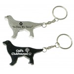 Logo Branded Dog Shape Bottle Opener with Key Chain (Large Quantities)