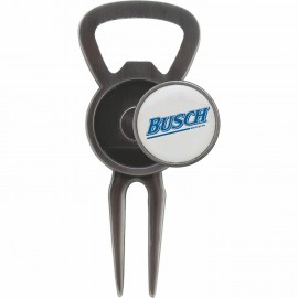 Golf Divot Tool Bottle Opener Ball Marker with Logo