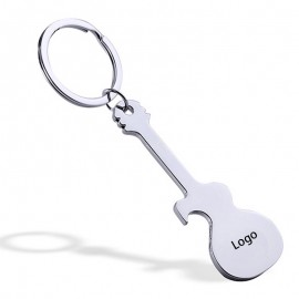 Logo Branded 2 in 1 Guitar Shape Metal Key Pendant and Bottle Opener  Logo Branded 2 in 1 Guitar Shape Metal Key Pendant and Bottle Opener