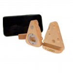 Wood Bottle Opener/Phone Stand (direct import) with Logo
