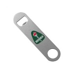 Stainless Steel Paddle-Style Bottle Opener with Logo