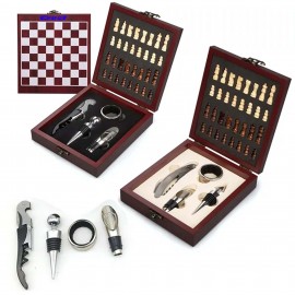 Custom Wine Opener Set With Chess