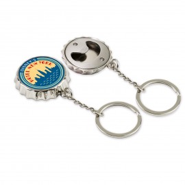 Bottle Cap Opener Key Chain (Photoart) with Logo