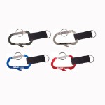 Carabiner with Bottle Opener and Strap with Logo