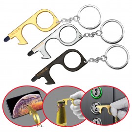 Logo Branded PPE No-Touch Door/Bottle Opener with Stylus
