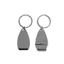 Surfboard Shaped Metal Bottle Opener Keyring with Logo