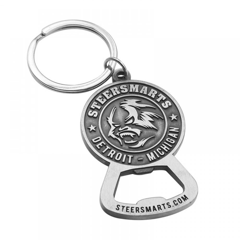 Custom Custom Die Struck Bottle Opener Keychain