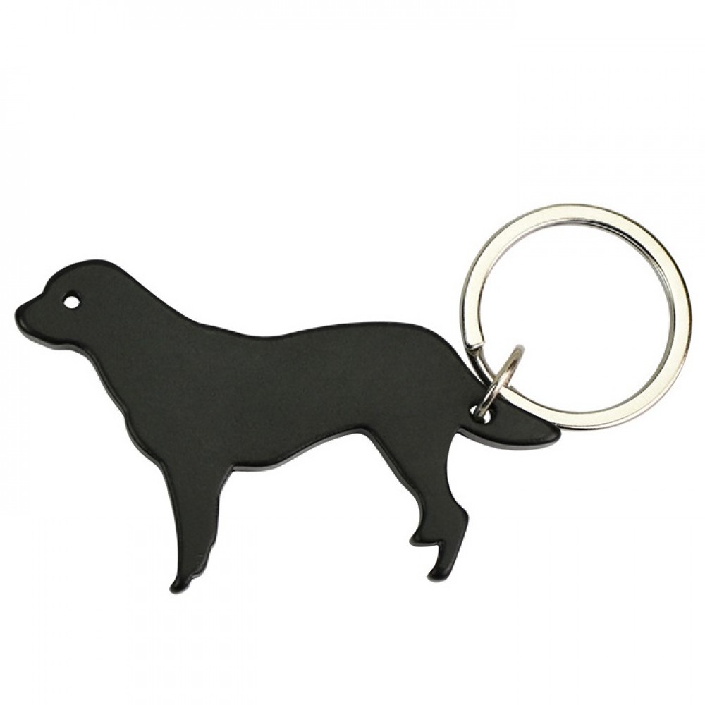 Dog Shape Bottle Opener Keychain with Logo