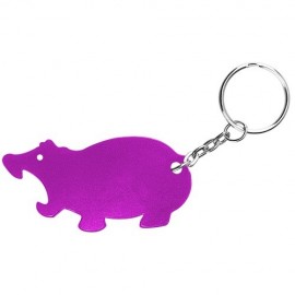 Personalized Hippo Bottle Opener Keychain  Personalized Hippo Bottle Opener Keychain