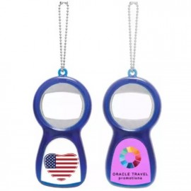 Customized Plastic Bottle Opener Keychain