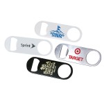 Short Paddle Style Stainless Steel Bottle Opener with Logo