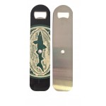Vintage Vinyl Recycled Record Bottle Opener - 1-Sided Imprint, Plain Stainless Steel Back with Logo
